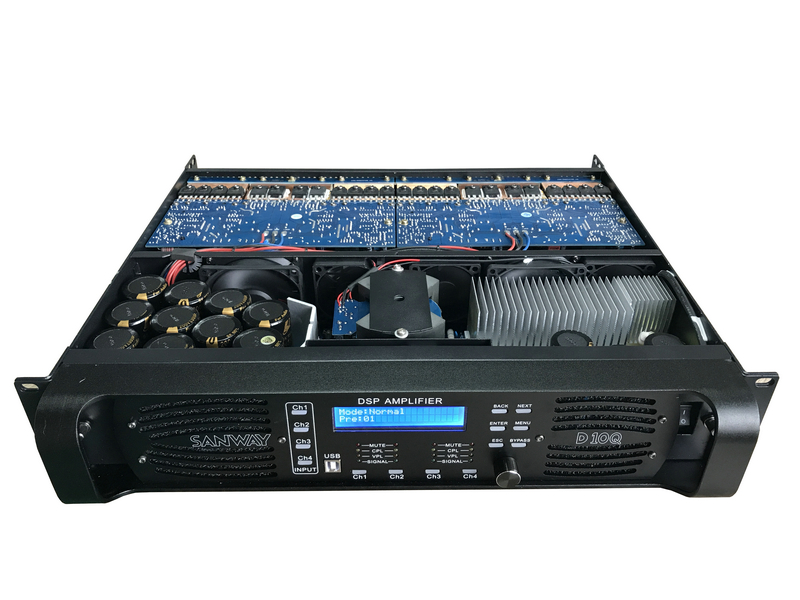D10Q sound digital DSP power amplifier with Eternet