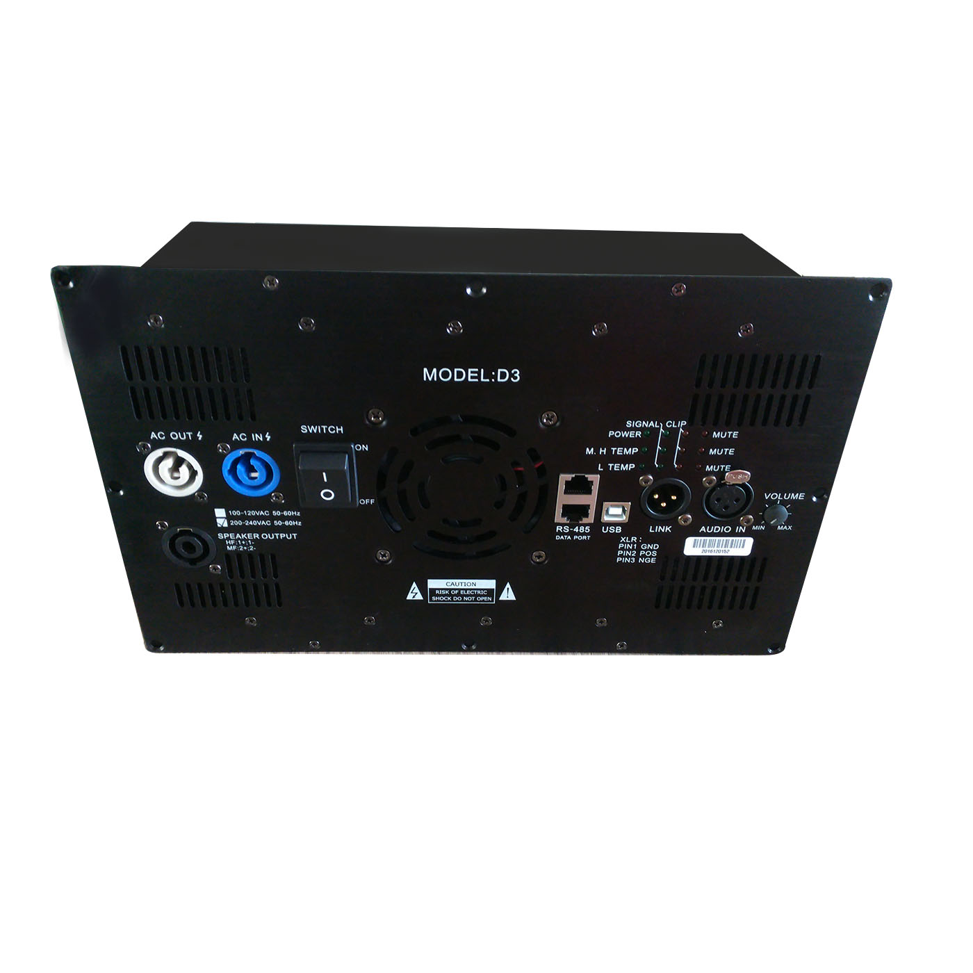 D3 1800W+900W+900W Class D 3CH DSP Amplifier Module for Active Speaker