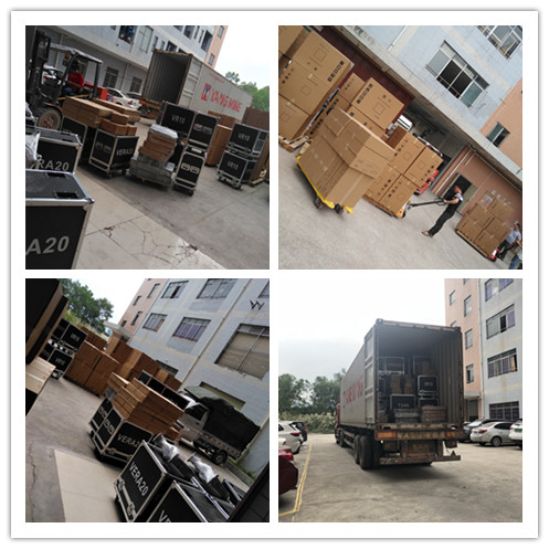 40HQ Container with Amplifier and Line Array ship to Middle East