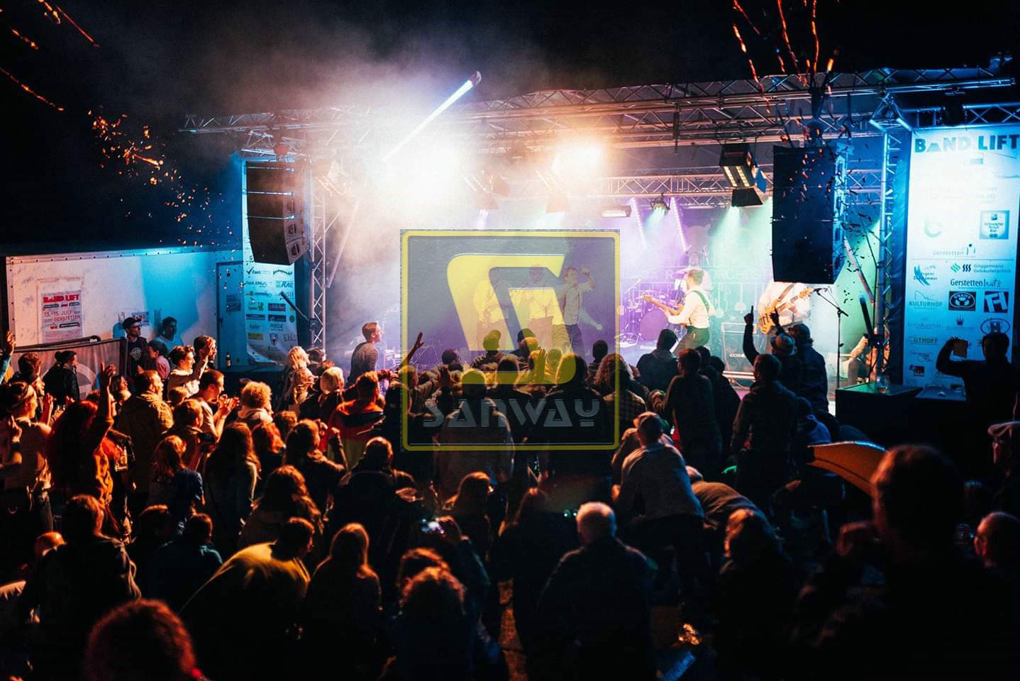  Q1 dual 10 inch line array for outdoor concert 