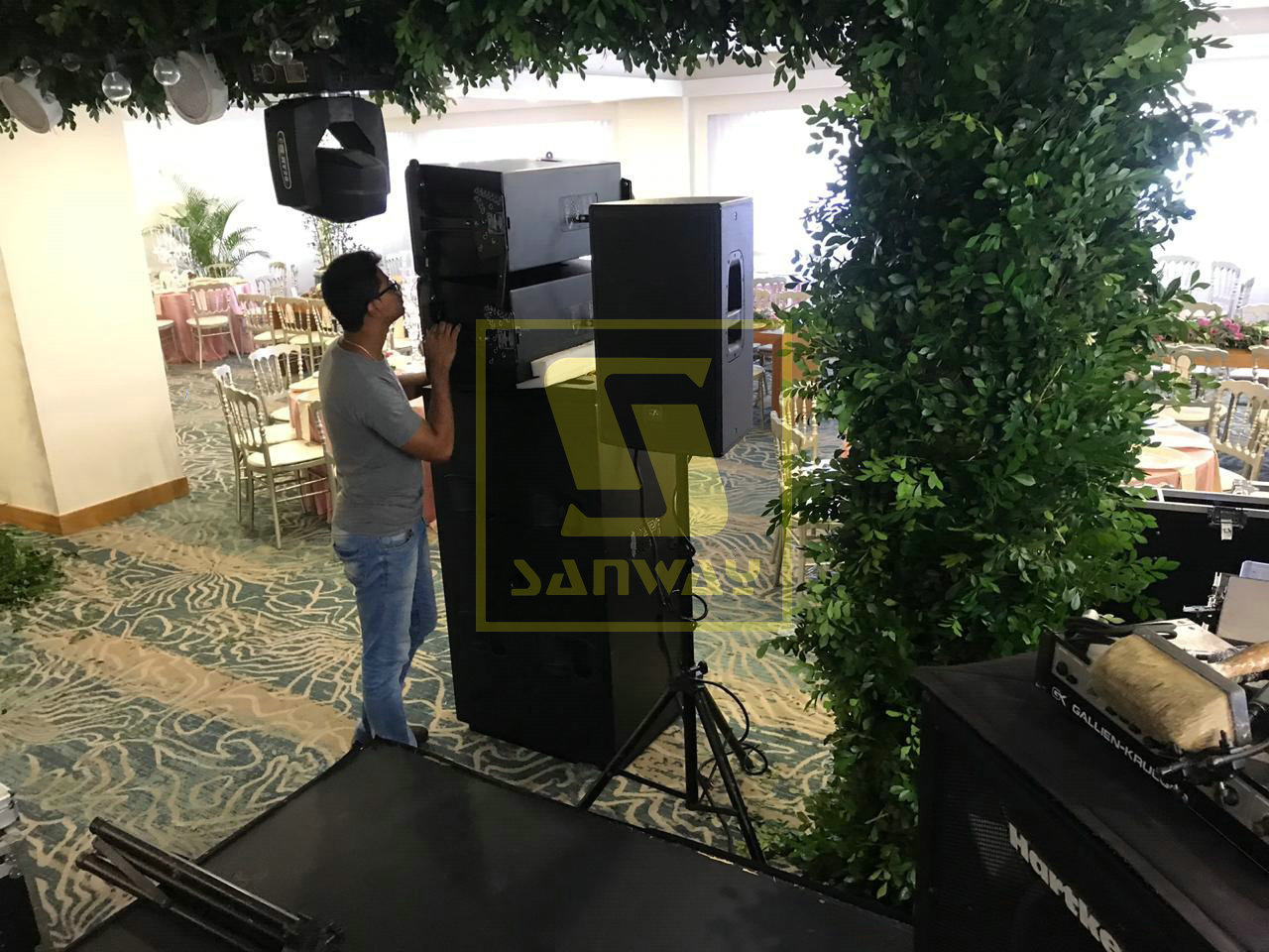 Sanway GEO S1210 Line Array and RS18 Subwoofer Supplied the 500 People Event