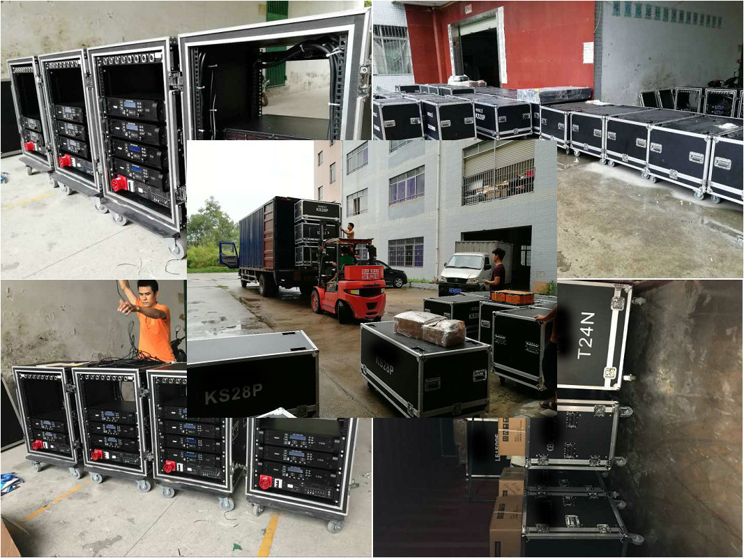 Sanway Audio 1x40HQ Container Speakers and Amplifiers Ship to America