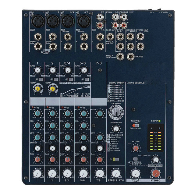 MG82CX 8-Input Stereo Mixer with Digital Effects 