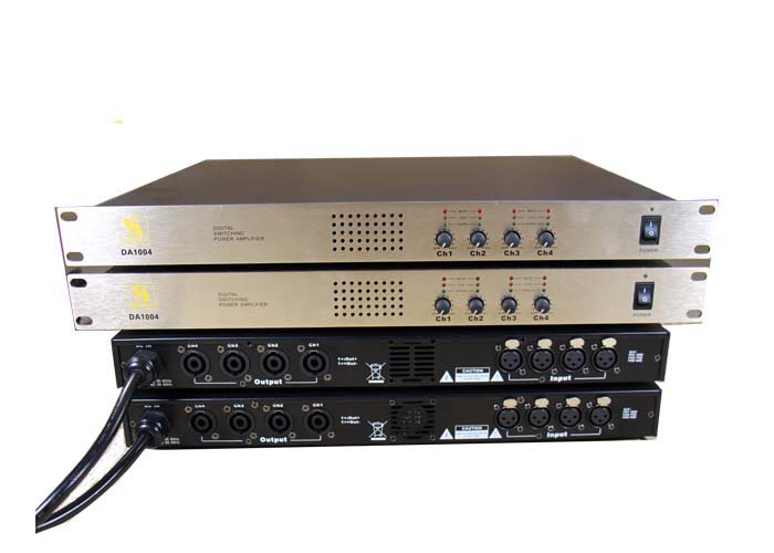  DA1004 4 Channels 1U Home Theater Systems Amplifier