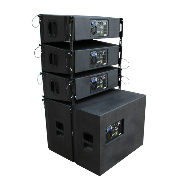 LA208 Dual 8 Inch Self Powered Line Array Speaker System Buy self