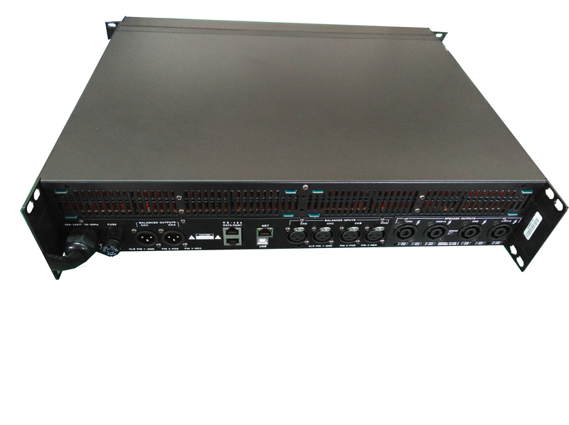D10Q 4CH Sound Audio Digital DSP Power Amplifier with Ethernet