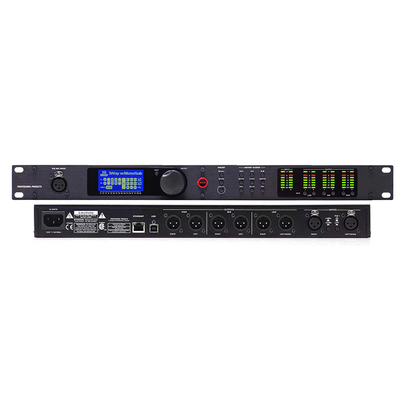 PA2 2in 6out Digital Signal Effect Speaker Processor 