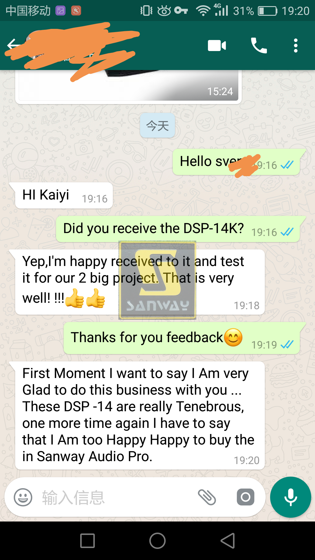 DSP-14K DSP amplifier feedback