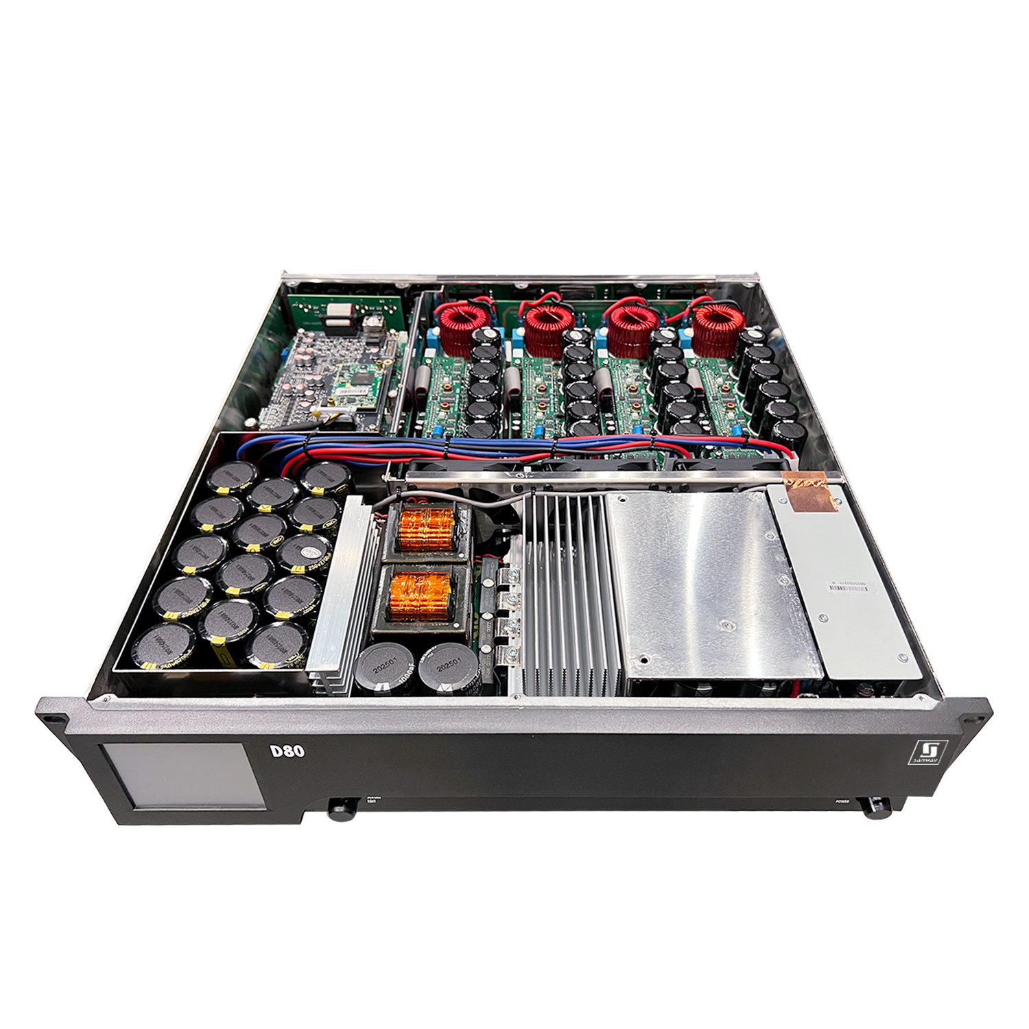 D80 16000W High Power Class D DSP 4 Channel Power Amplifier for Line Array Speaker