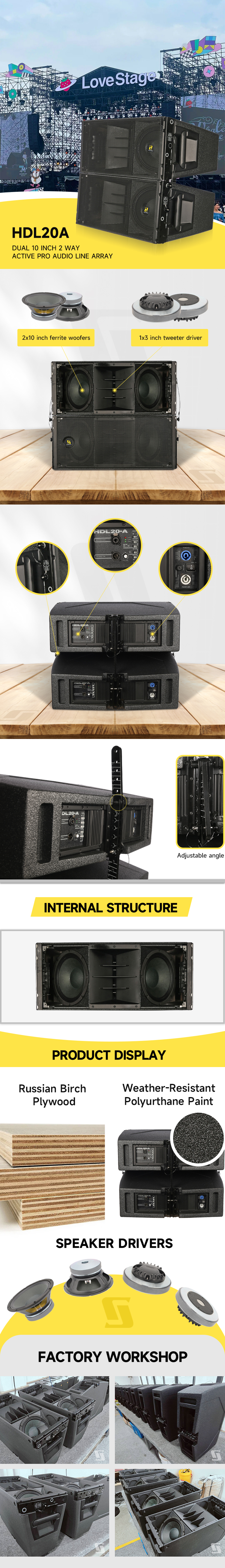 HDL20A active line array speaker